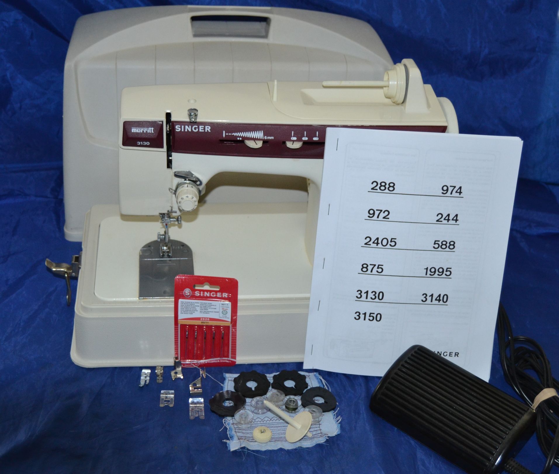 SINGER MERRITT MODEL 3130 ZIGZAG SEWING MACHINE FOR SALE